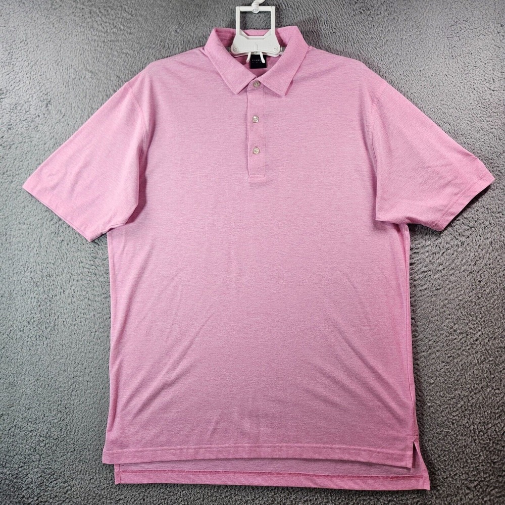Dunning‎ Golf Polo Shirt Men XL Short Sleeve Pink